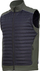 Jeletë pa mëngë Lahti Pro Insulated, softshell 3 shtresa, përmasa M, e zezë jeshile
