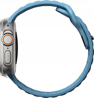 Byzylyk sportiv Nomad Sport Band M/L, për Apple Watch 42/44/45/49mm, silikon, blu elektrik