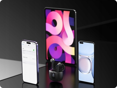 Kufje pa tela Yesido TWS22, Bluetooth 5.3, power bank 400mAh, të zeza