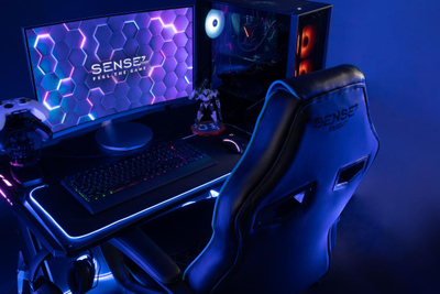 SENSE7 Витез стол, црна/сива