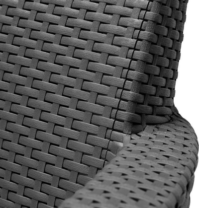 Divan kopshti Keter Salemo 2 Seater 244099, plastikë imitim rattani, me jastëkë, grafit