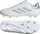 Këpucë futbolli Adidas Copa Pure II League, fëmijë, fushë natyrale, të bardha me argjend