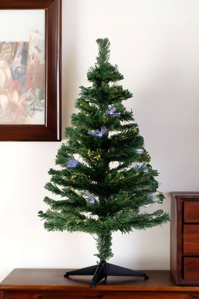 Pemë artificiale Krishtlindjeje Douceur d'intérieur, 120 cm, LED me shumë ngjyra, jeshile