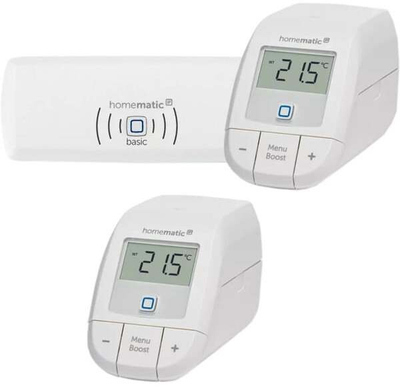 Set startues EQ-3 Homematic IP Heating Basic, për 2 radiatorë, i bardhë