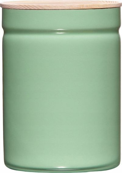 Enë magazinimi RIESS Enamel, 2.25L, me kapak druri, jeshile