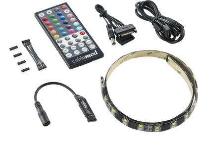Комплет ЛЕД за компјутер CableMod WideBeam Hybrid 60cm, РГБ и бела