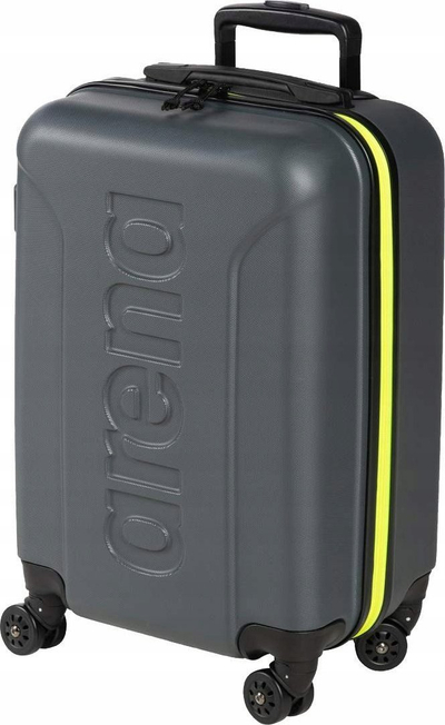 Valixhe udhëtimi Arena Trolley Hard Shell, 35L, 4 rrota 360°, e zezë