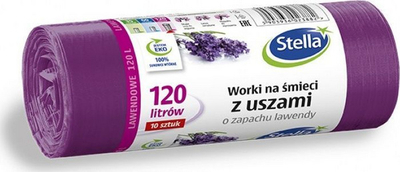 Qese mbeturinash Stella Bags With Ears, 120L, aromë livando, vjollcë