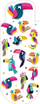 Shënues magnetik libri HENRY Oval Toucans, formë ovale, shumëngjyrësh