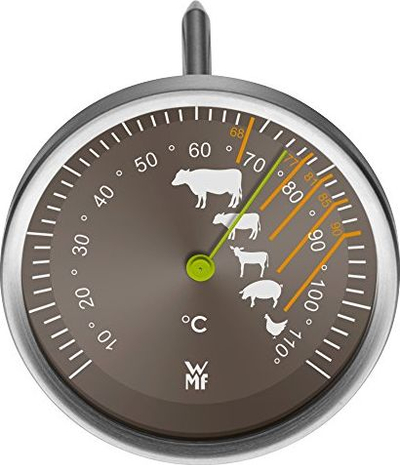 Enë pjekjeje WMF ProfiSelect, ovale 38 cm, çelik inox, kapak qelqi, argjendtë