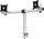 Mbajtëse tavoline Durable Desk Mount Pro, për 2 monitorë 21"-27", metal, e zezë