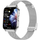 Smartwatch për goca Gravity GT44-4, ekran 1.75", IP68, argjend me rrip të bardhë