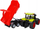 Lodër traktor me rimorkio Macyszyn Toys, rimorkio që ngrihet, plastikë, jeshile me të kuqe