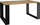 Tavolinë e ulët Lumarko Coffee Table Bench, drejtkëndore, dekor lis artizan, e zezë