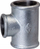 Tee gypash ARKA DURO 90, 1/2"x1"x1/2", gize e galvanizuar, argjendtë
