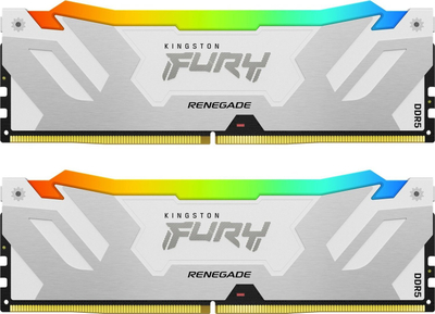 RAM Kingston FURY Renegade RGB 48GB, DDR5 8400MHz, CL40, e bardhë
