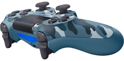 Gamepad Roger DualShock 4 v2 Camo Blue, wireless, për PS4 dhe PC, blu kamuflazh