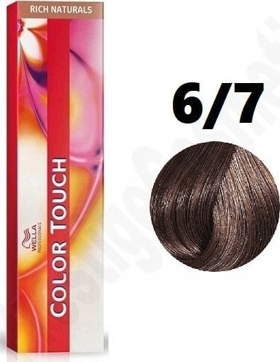 Bojë flokësh Wella Professionals Color Touch, gjysmë permanente pa amoniak, 6/7 bionde e errët kafe, 60 ml