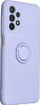 Kapak telefoni Forcell Ring për Samsung Galaxy A15 4G, silikon, me unazë mbajtëse, vjollcë mat