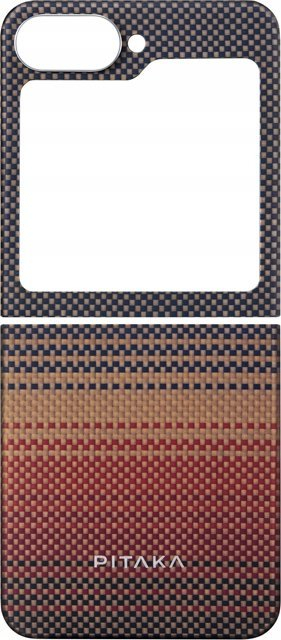 Маска Pitaka MagEZ Case 5 Sunset за Samsung Galaxy Z Flip 6, арамид, компатибилна со MagSafe, повеќебојна