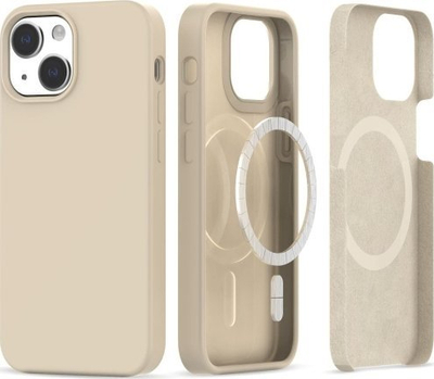 Maskë telefoni Tech-Protect Silicone MagSafe, për iPhone 13 14, bezhë