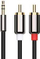 Kabllo Libox Jack 3.5 mm RCA (Cinch) (LB0093), x2 3m, argjendtë