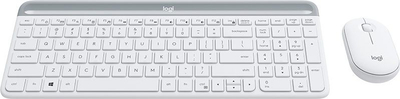 Set tastjere dhe mi Logitech MK470 Slim Wireless, pa kabllo, off white