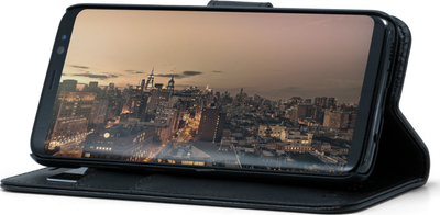 Këllëf portofol Screenor Smart për Galaxy Xcover 5, eko lëkurë, i zi