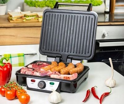 Grill elektrik First Austria 5343-2, 1800W, i palosshëm, INOX