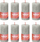 Set qirinj cilindrik Bolsius Shine Rustic, 8 copë, 100x50 mm, gri rëre