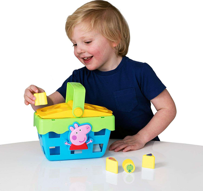 Lodër edukative Peppa Pig Shape Sorter Picnic, sortues formash, 12+ muaj, shumëngjyrëshe