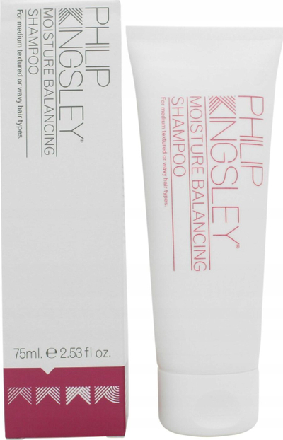 Shampo flokësh Philip Kingsley Moisture Balancing, me protein gruri dhe antioksidantë, 75 ml, për gra