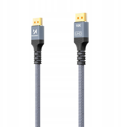 Kabllo Wozinsky WPS-16AYL1S, DisplayPort 2.1, 1m, e zezë