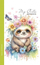 Fletore Fresh Notebook 105x165, 64 faqe, me katrorë, me sloth te kapaku