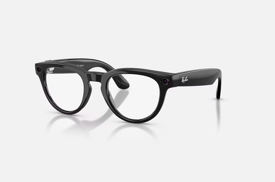 Syze të mençura Ray-Ban Meta Headliner Gen 2, High Bridge Fit, lente Transitions, të zeza