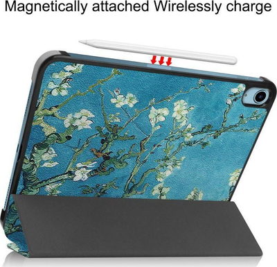 Mbështjellës tablet CoreParts TABX-IP10-COVER11, 10.9", flip stand, blu me motiv