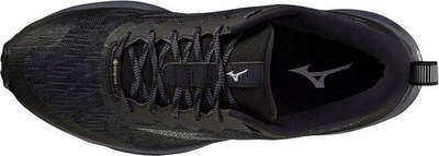 Atlete trail Mizuno Wave Rider GTX, Gore Tex, mesh, të zeza me gri
