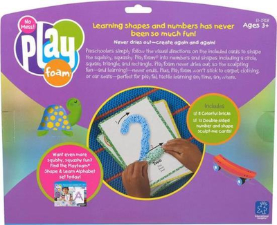 Lodër edukative Educational Insights Playfoam Shape &amp; Learn Numbers, set numrash e formash, shumëngjyrëshe