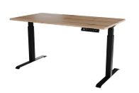 Tavolinë zyre Moon Long, 150x80 cm, rregullim elektrik lartësie, strukturë e zezë Wotan