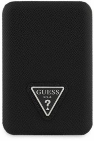 Karikues portativ Guess MagSafe PU Grained Triangle Logo, 5000mAh, i zi