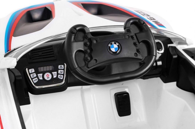 Makina elektrike Ramiz BMW M6 GT3, 131 cm, deri 30 kg, e bardhë