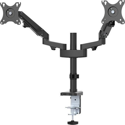 Mbajtëse tavoline për monitorë Neomounts DS70-750BL2, për 2 monitorë 17"-27", rregullim lartësie, e zezë