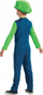 Kostum për kalamaj Disguise Nintendo Luigi, komplet me kapele, jumpsuit, jeshil me blu