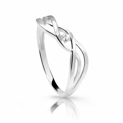 Unazë për femra Cutie Diamonds DZ6712-1843-00-X-2, ari i bardhë