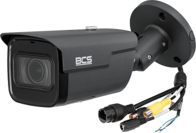 IP камера BCS BCS-L-TIP58VSR6-Ai1-G(2), 8MP, мото-зум леќа 2.7–12mm, бела