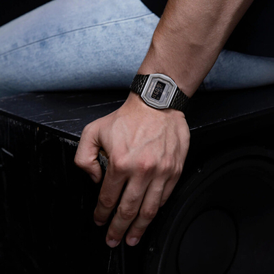 Orë digjitale Casio Vintage A1000RCG-8BER, e hirtë