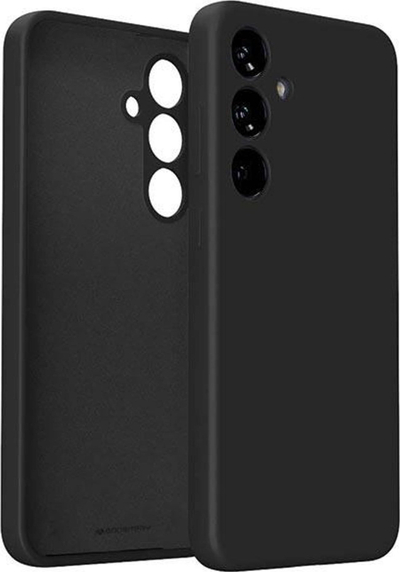 Futrollë silikoni Mercury për Samsung S23 FE 5G, e zezë