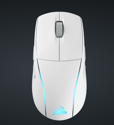 Mouse gaming Corsair M75 RGB, 26000 DPI, USB C, i bardhë