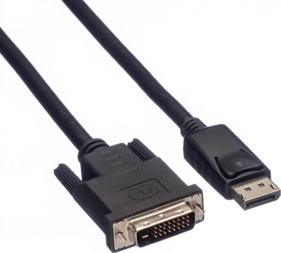 Kabllo video ROLINE 11.04.5773, DisplayPort në DVI-D, 3 m, i zi