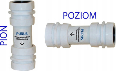 Sifon OPERATIVE 8075414, membranë silikoni PUM, kompakt, i bardhë